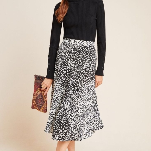 Anthropologie Dresses & Skirts - Anthropologie Monochrome Asymmetrical Skirt